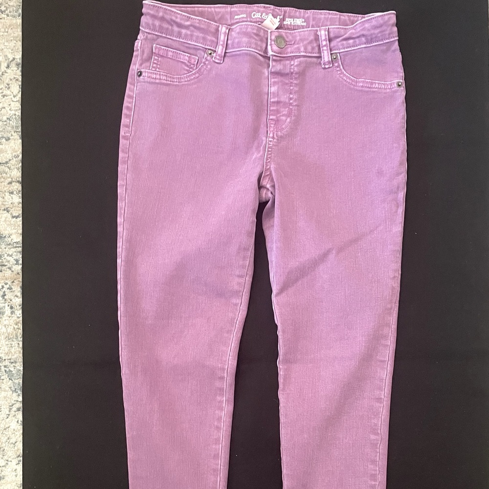 Cat & Jack Girls Jeggings - Purple - sz 14
